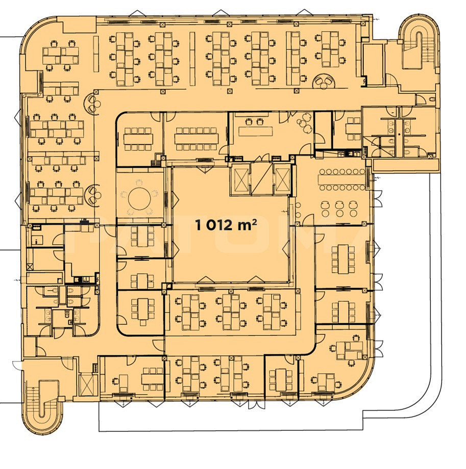 Pronájem kanceláře 1 012 m² – fotografie 3