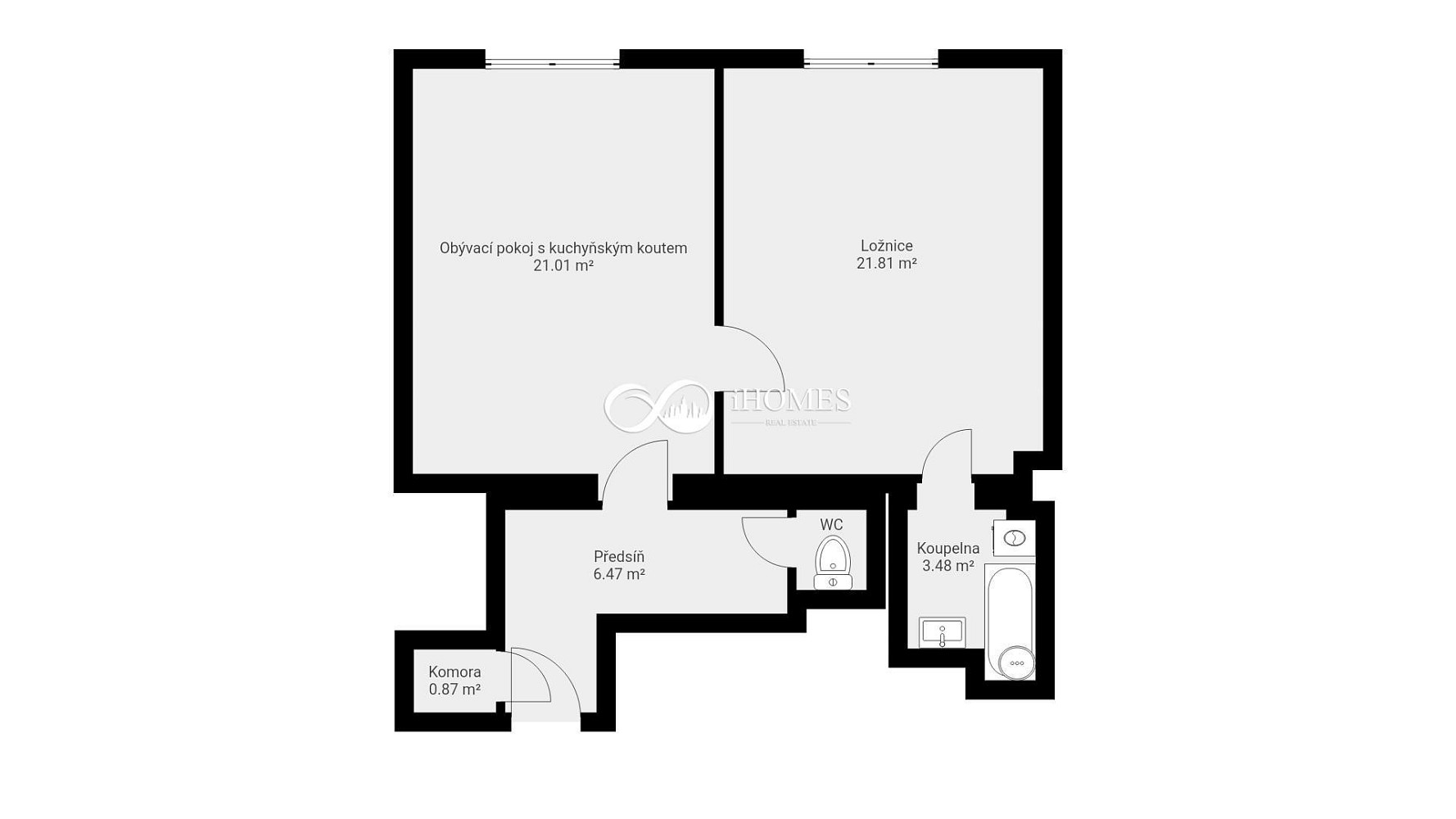 Prodej bytu 1+1 55 m² – fotografie 3