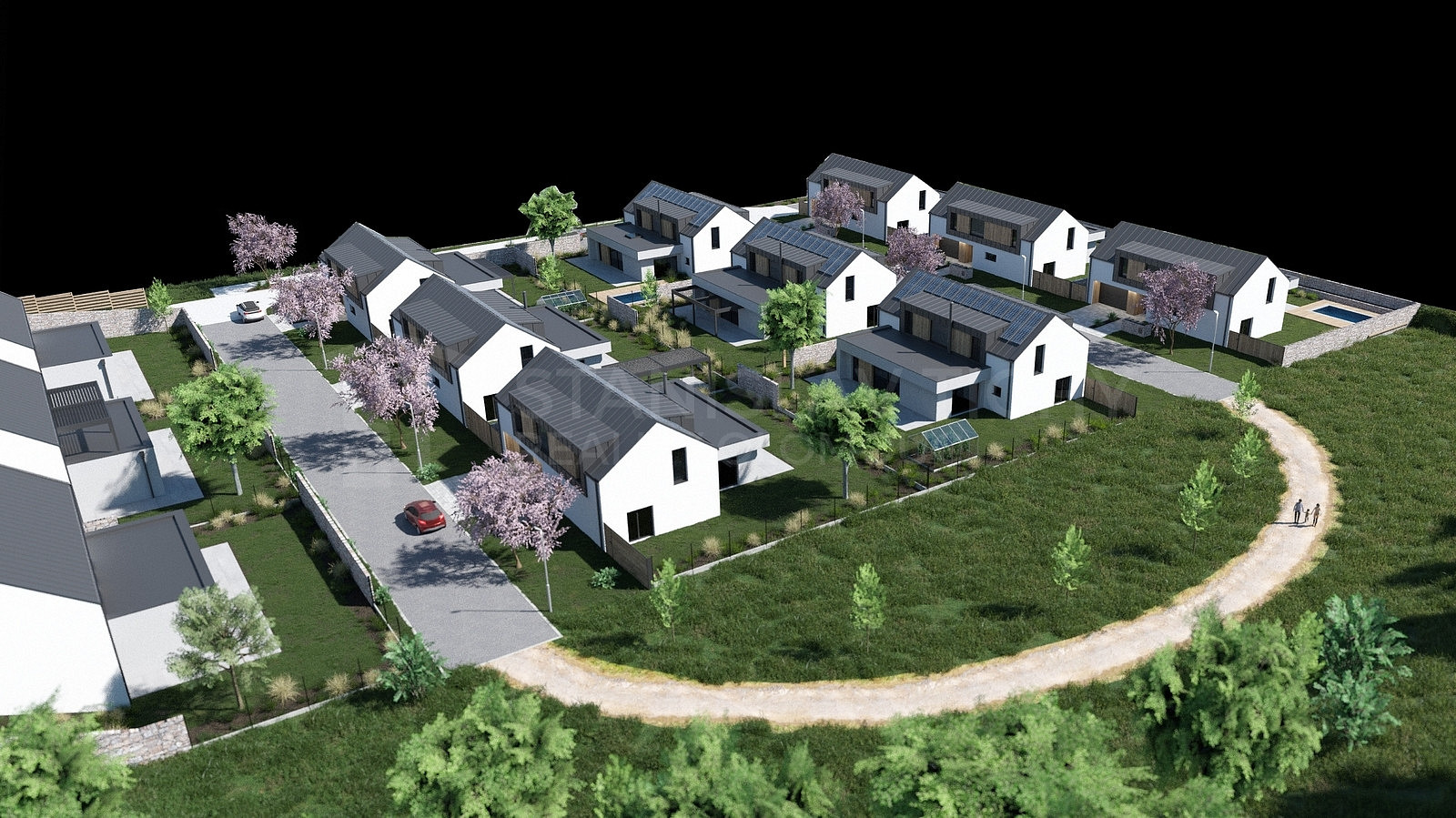 Prodej stavebního pozemku 615 m², Velká Bystřice