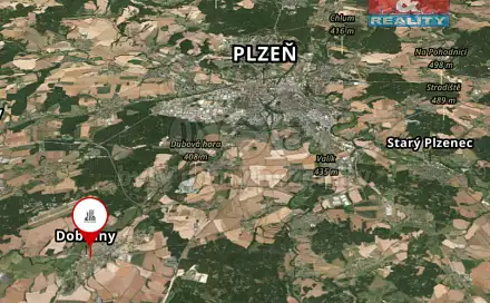 Prodej pole 19 549 m², Dobřany, okres Plzeň-Jih