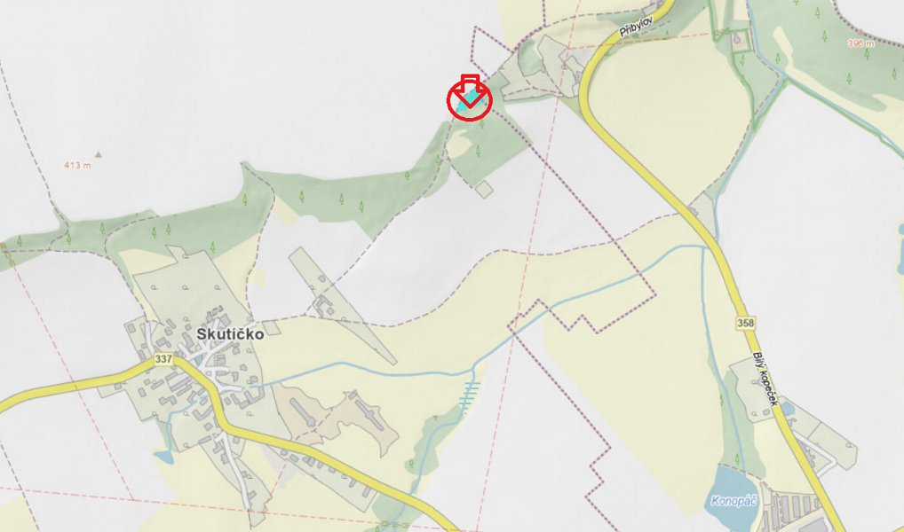 Prodej lesa 1 331 m², Skuteč – náhled fotky 4