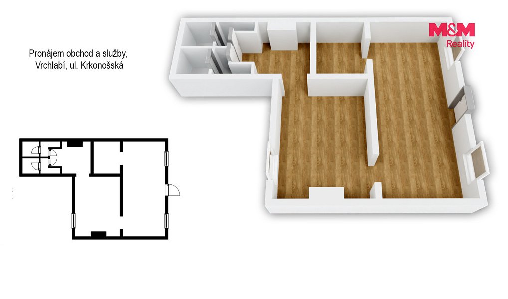 Pronájem obchodních prostor 53 m², Vrchlabí – náhled fotky 13