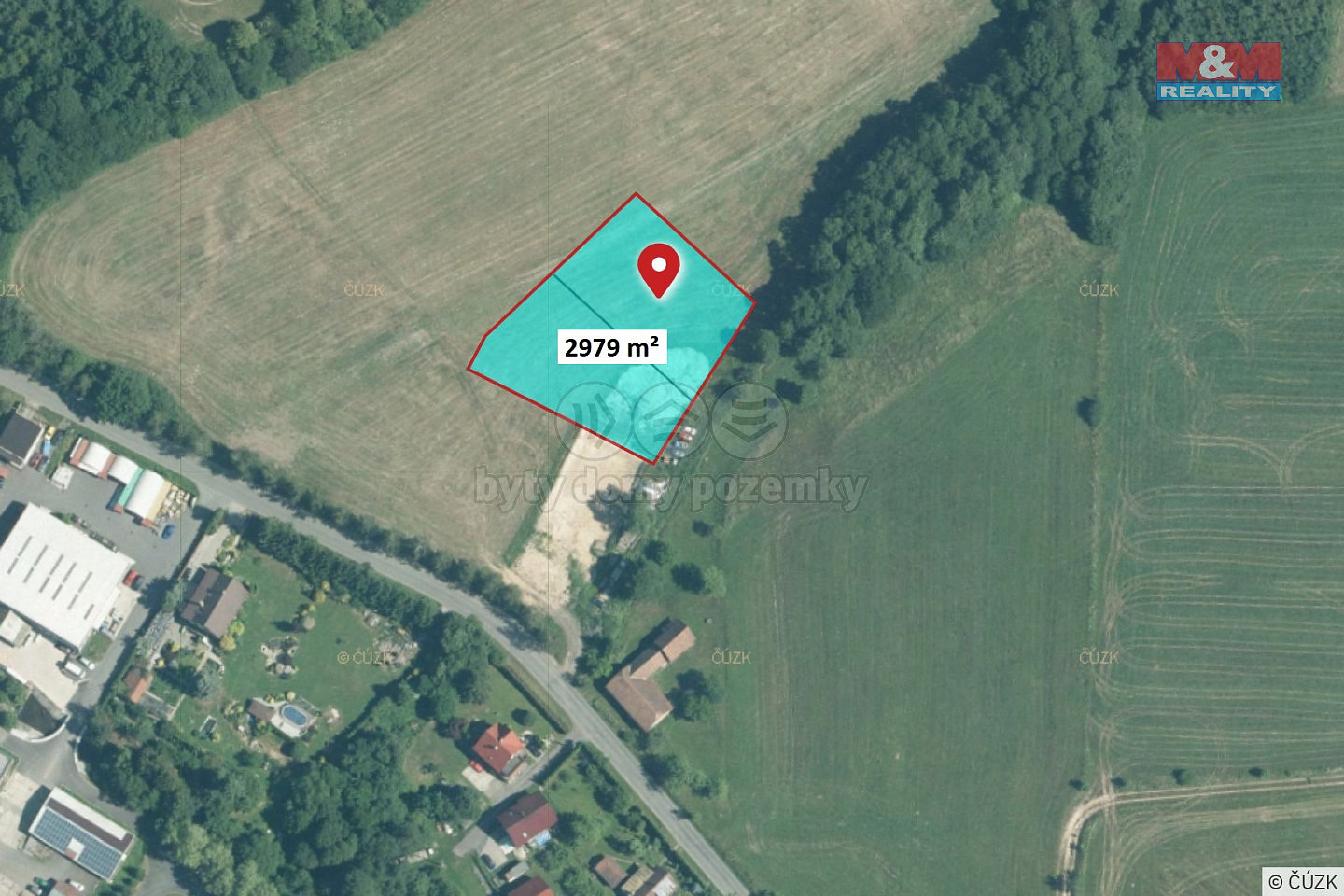 Prodej komerčního pozemku 2 979 m²