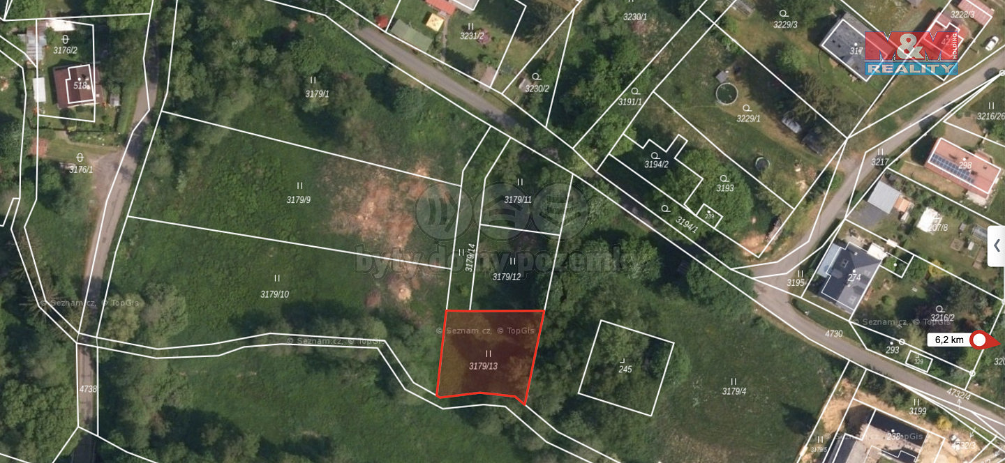 Prodej stavebního pozemku 498 m², Stará Voda