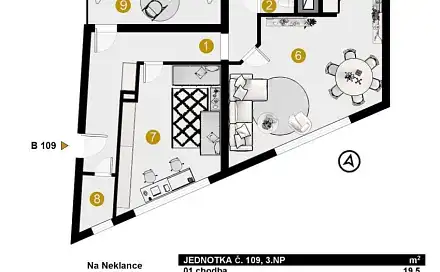 Prodej bytu 3+kk 110 m²