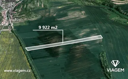 Prodej pole 4 961 m², Syrovín, okres Hodonín