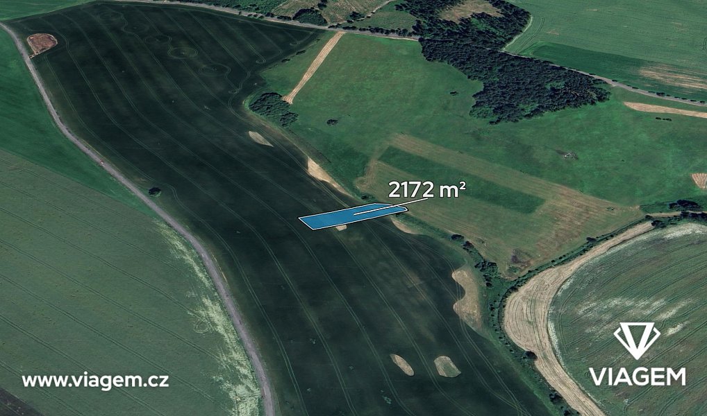 Prodej pole 1 086 m², Otinoves – fotka 1 z 5