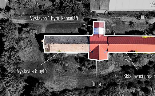 Prodej komerčního pozemku 7 651 m², Střemy - Jenichov, okres Mělník