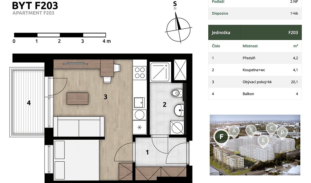 Prodej bytu 1+kk 30 m², Praha – náhled fotky 5