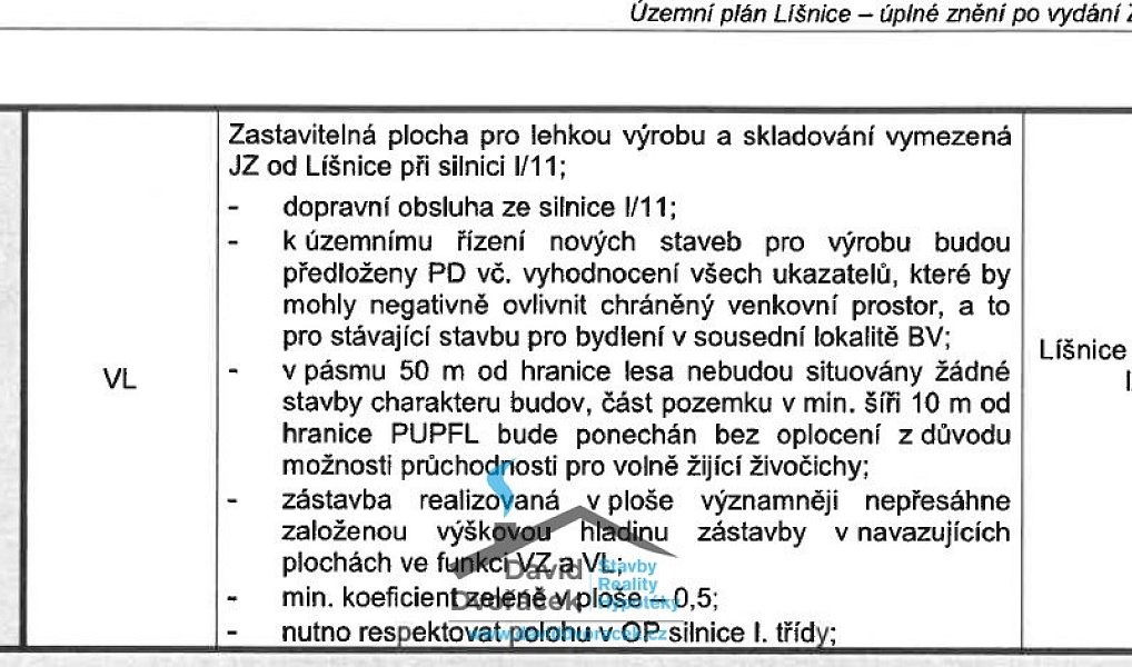 Prodej komerčního pozemku 21 232 m², Líšnice – náhled fotky 3