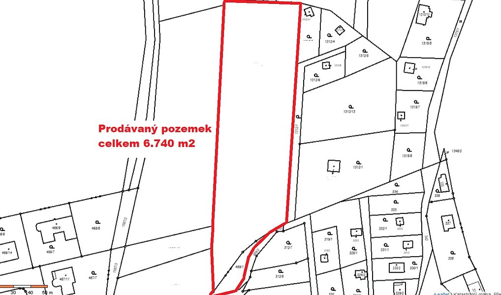 Prodej stavebního pozemku 6 740 m², Tovéř – náhled fotky 3