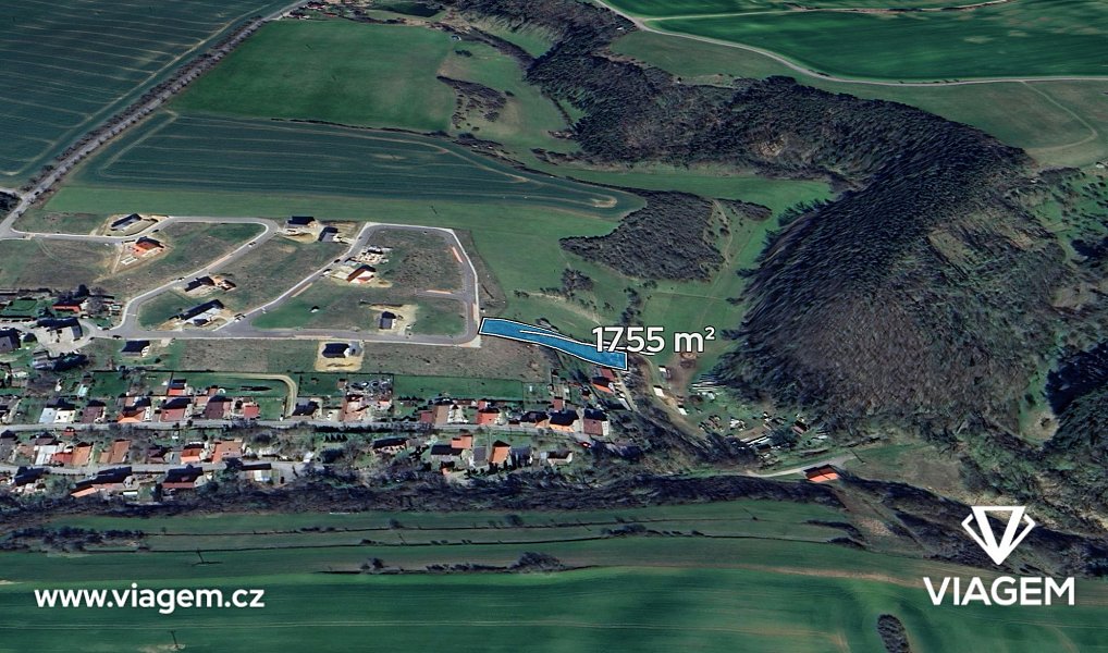 Prodej zahrady 877 m², Hudlice – náhled fotky 3