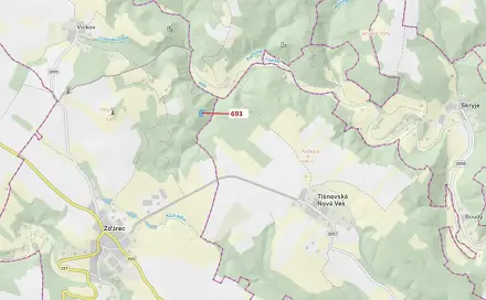 Dražba lesa 2 813 m², Žďárec