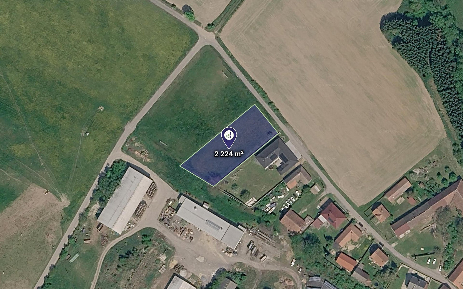 Prodej stavebního pozemku 1 112 m²