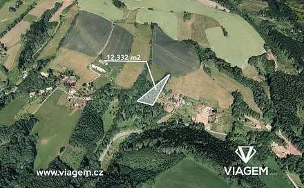 Prodej zahrady 6 166 m², Stružinec, okres Semily