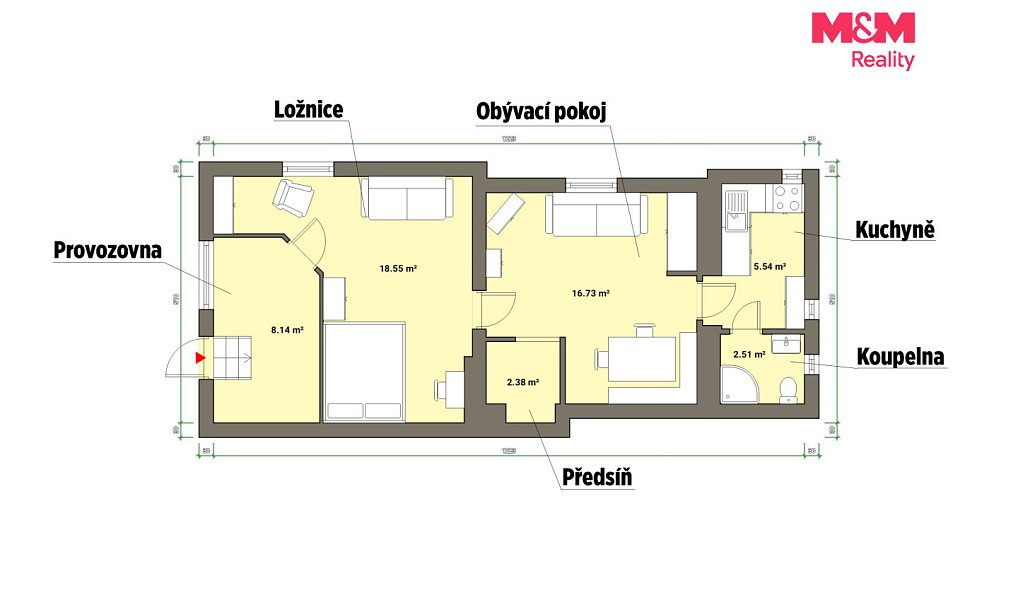 Prodej bytu 2+1 57 m², Mariánské Lázně – náhled fotky 16