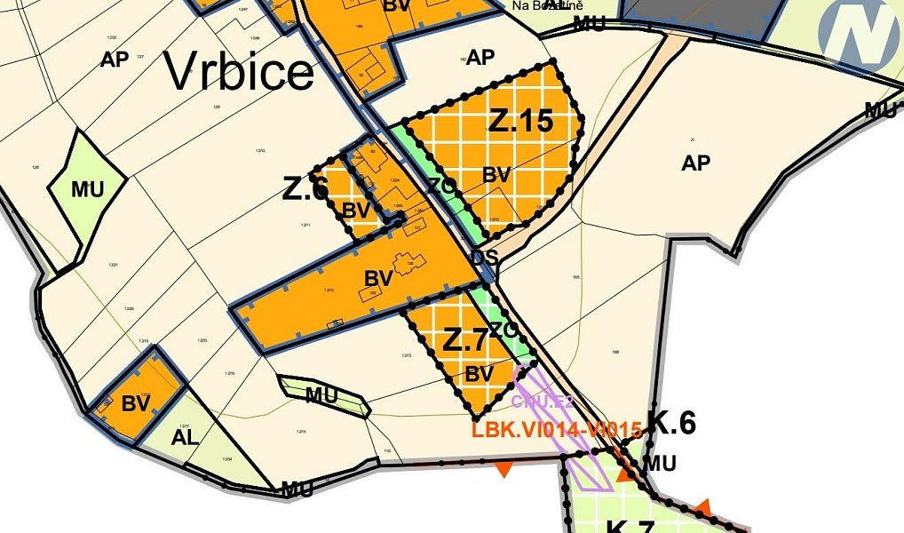 Prodej stavebního pozemku 7 124 m², Vrbice – náhled fotky 4