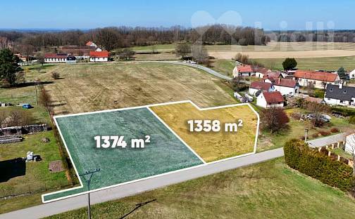 Prodej stavebního pozemku 1 374 m², Chlum u Třeboně, okres Jindřichův Hradec
