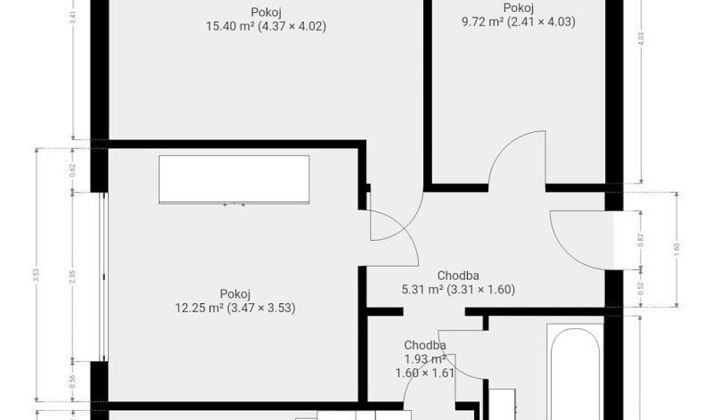 Pronájem bytu 3+1 62 m², Brno – náhled fotky 17