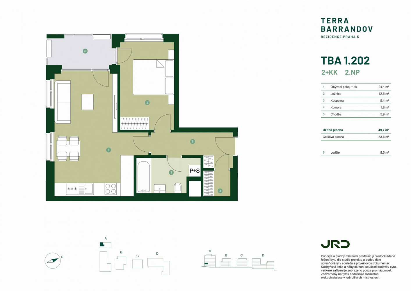 Prodej bytu 2+kk 54 m² – fotografie 2