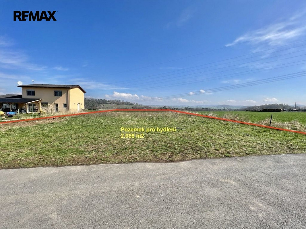 Prodej stavebního pozemku 2 058 m²