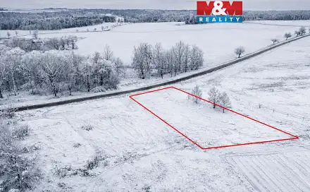 Prodej stavebního pozemku 1 596 m², Olbramov, okres Tachov