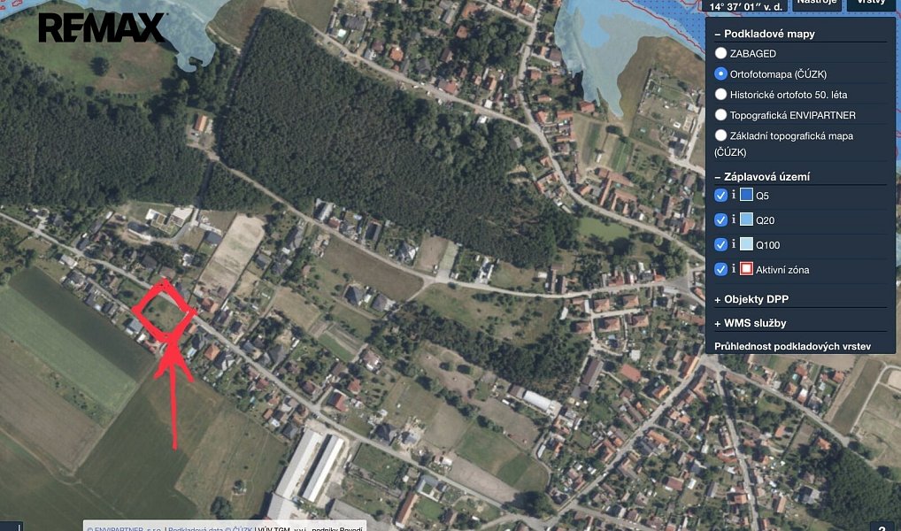Prodej stavebního pozemku 1 438 m², Záryby – náhled fotky 10