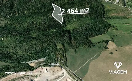 Prodej lesa 2 464 m², Loděnice, okres Beroun