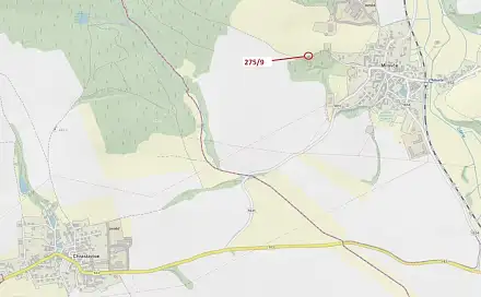 Dražba pole 72 m², Milavče
