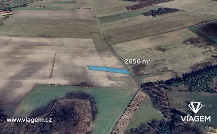 Prodej pole 1 328 m², Labské Chrčice, okres Pardubice