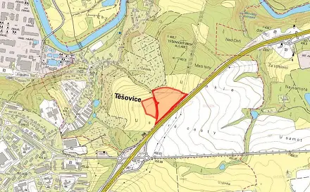 Prodej pole 42 739 m², Těšovice, okres Sokolov