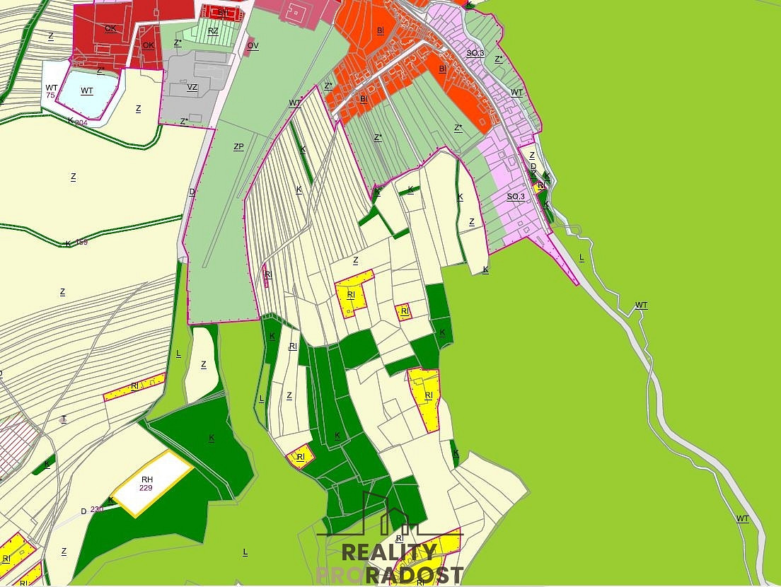 Prodej pozemku 4 253 m² – pohled 4
