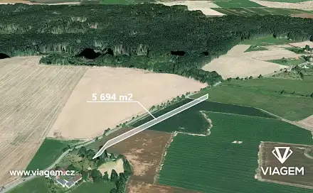 Prodej pole 2 847 m², Tučapy, okres Tábor