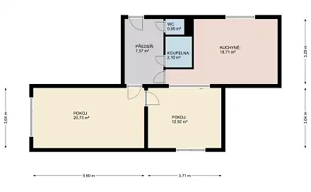 Prodej bytu 3+kk 63 m²