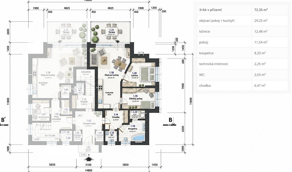 Prodej domu 338 m² s pozemkem 816 m², Horoušany – náhled fotky 58