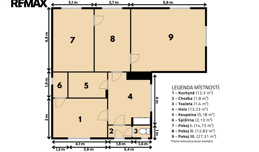 Prodej domu 91 m² s pozemkem 1 593 m², Řehenice – náhled fotky 6