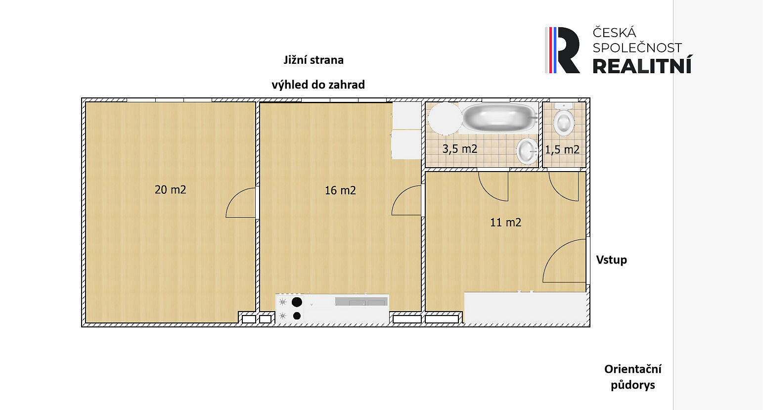 Prodej bytu 1+1 50 m²