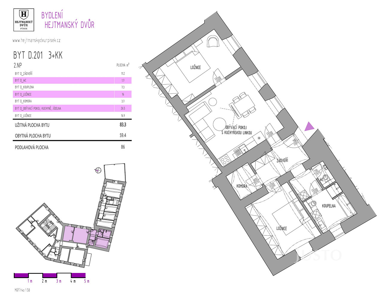 Prodej bytu 3+kk 83 m² – fotografie 4