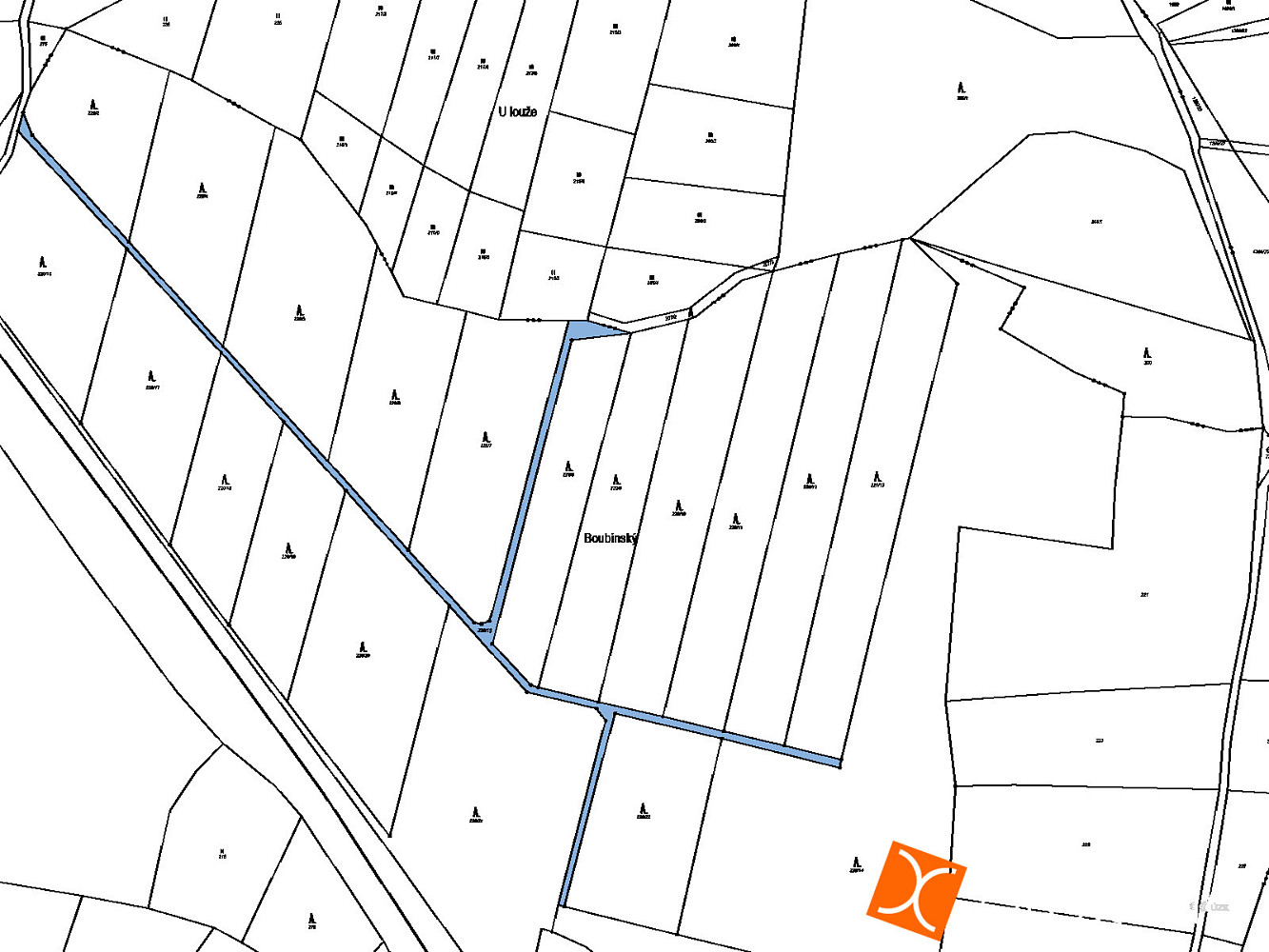 Prodej pozemku 183 m² – pohled 2