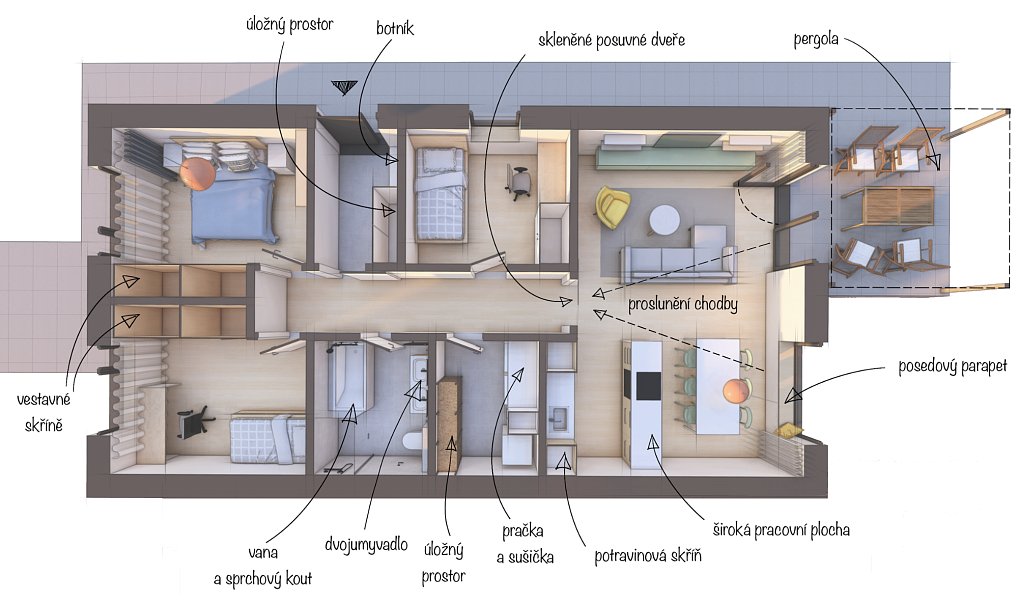 Prodej domu 99 m² s pozemkem 500 m², Luká – náhled fotky 14