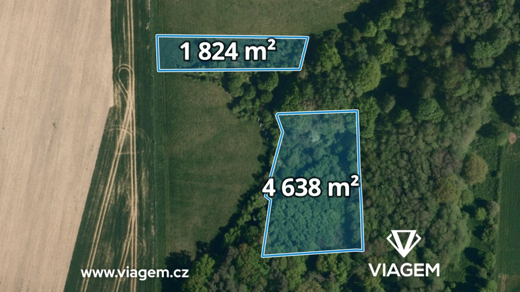Prodej lesa 1 077 m²
