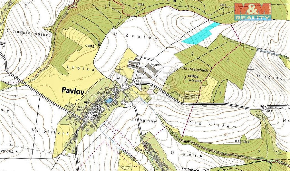 Prodej pole 11 645 m², Pavlov – náhled fotky 2