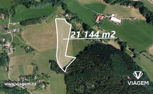 Prodej pole 7 929 m², Rovensko pod Troskami, okres Semily