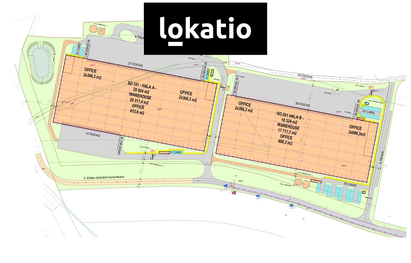 Pronájem skladovacích prostor 20 311 m²