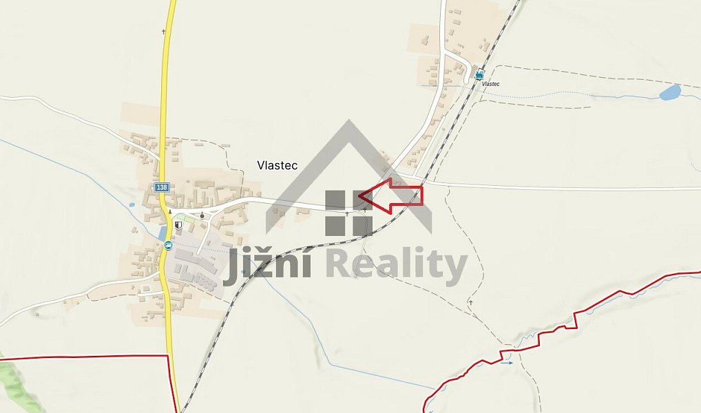 Prodej stavebního pozemku 1 158 m², Vlastec – náhled fotky 4
