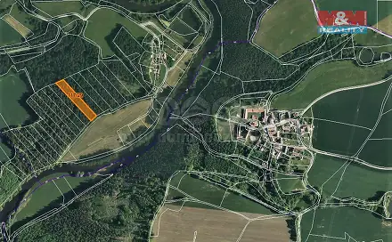 Prodej lesa 4 921 m², Zlatá Koruna, okres Český Krumlov