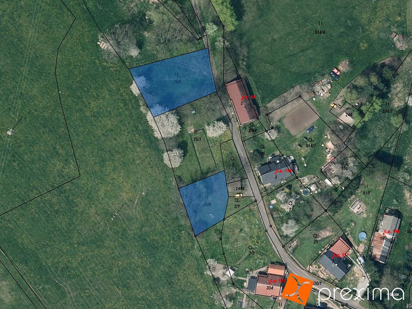 Prodej stavebního pozemku 54 m²