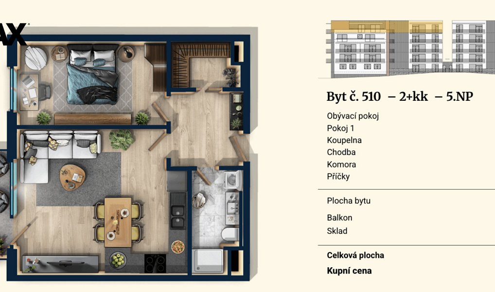 Prodej bytu 2+kk 57 m², Plzeň – náhled fotky 5
