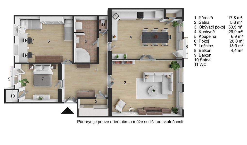 Prodej bytu 3+1 134 m², Brno – náhled fotky 5