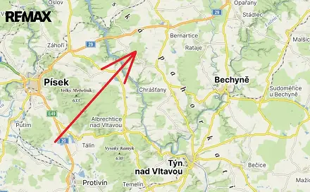 Prodej stavebního pozemku 654 m², Olešná, okres Písek